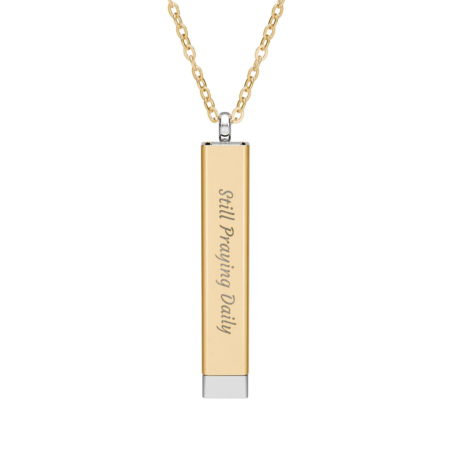 Still Praying Daily™ Hidden Message Sliding Necklace