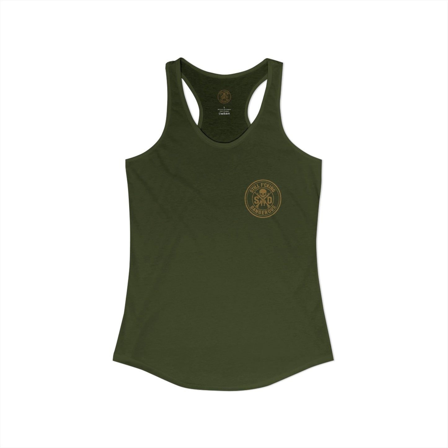 Women's Racerback Tank - Built to Move. Built to Fight.