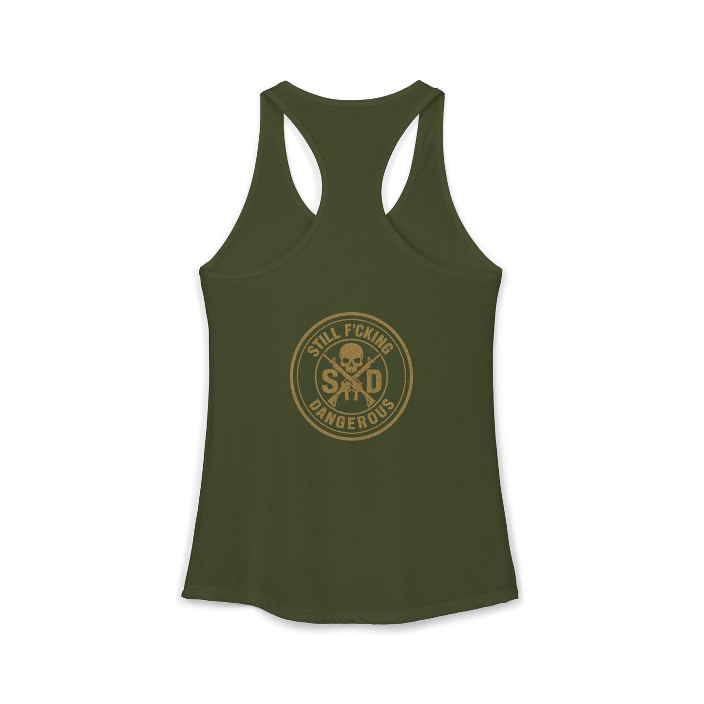 Women's Racerback Tank - Built to Move. Built to Fight.