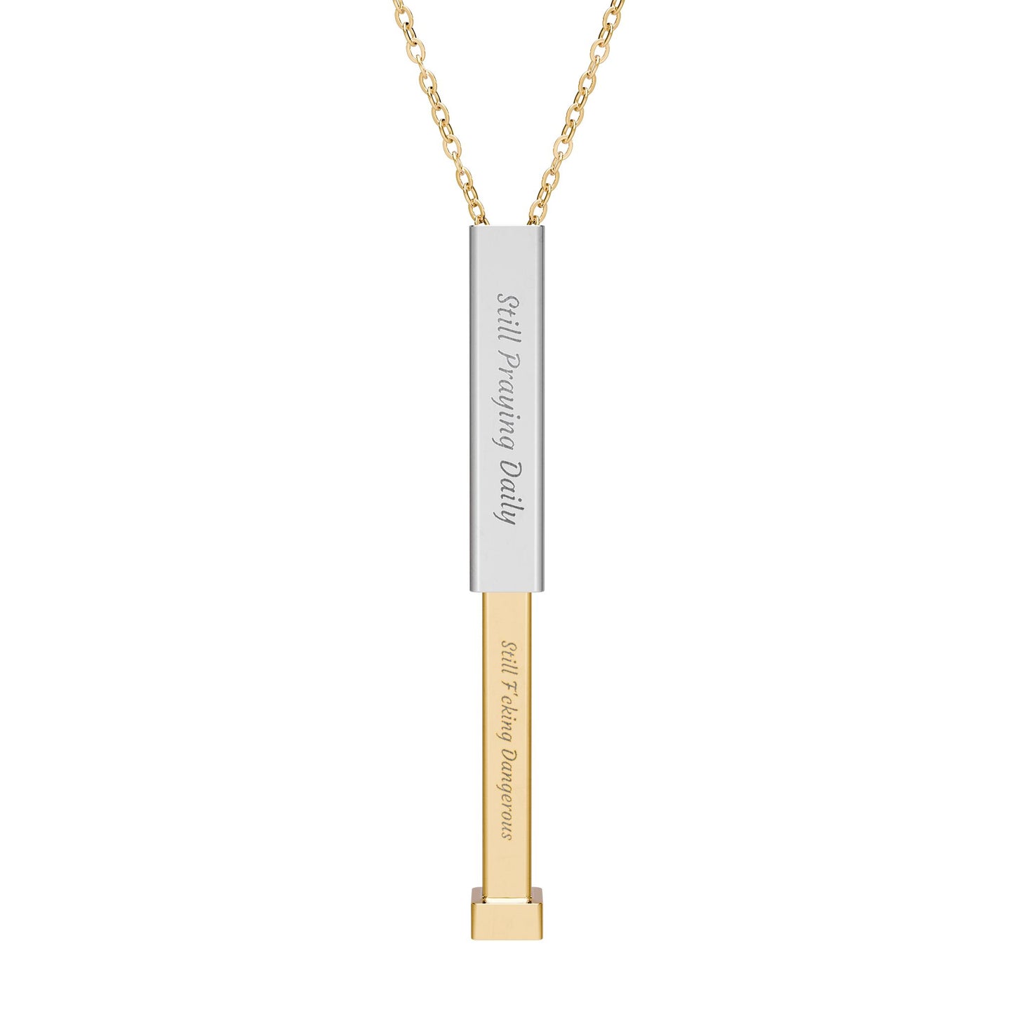 Still Praying Daily™ Hidden Message Sliding Necklace