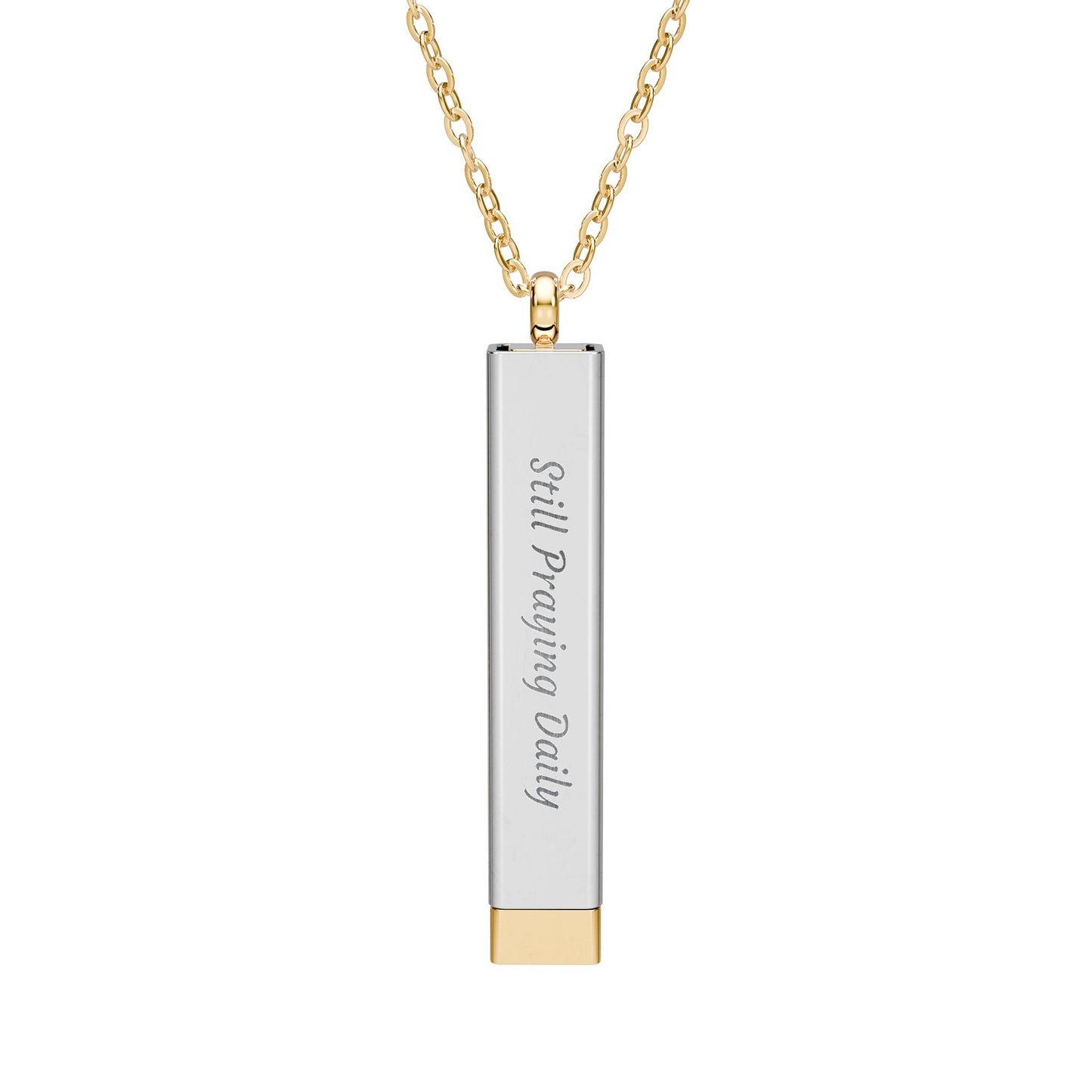 Still Praying Daily™ Hidden Message Sliding Necklace