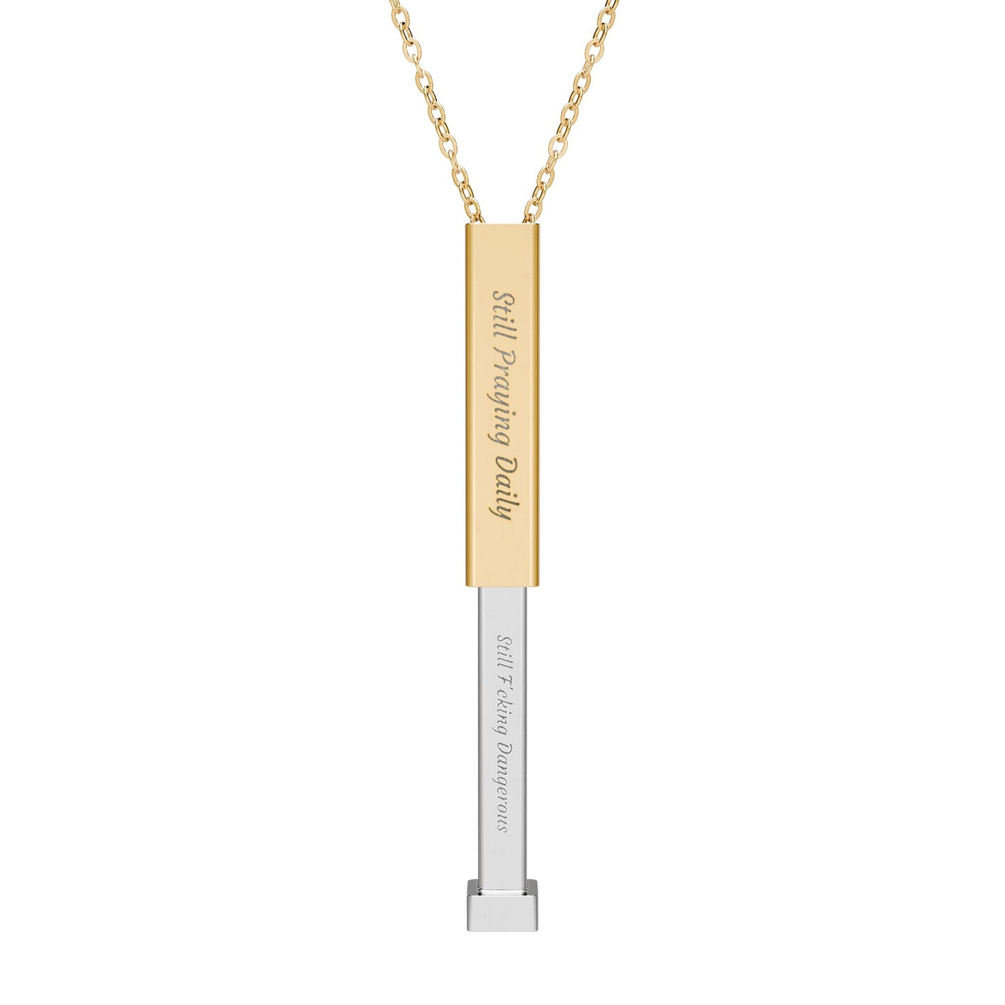 Still Praying Daily™ Hidden Message Sliding Necklace