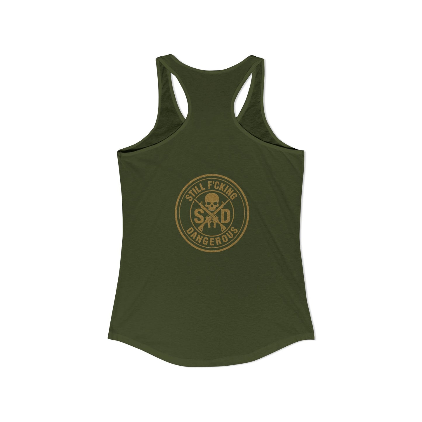 Women's Racerback Tank - Built to Move. Built to Fight.