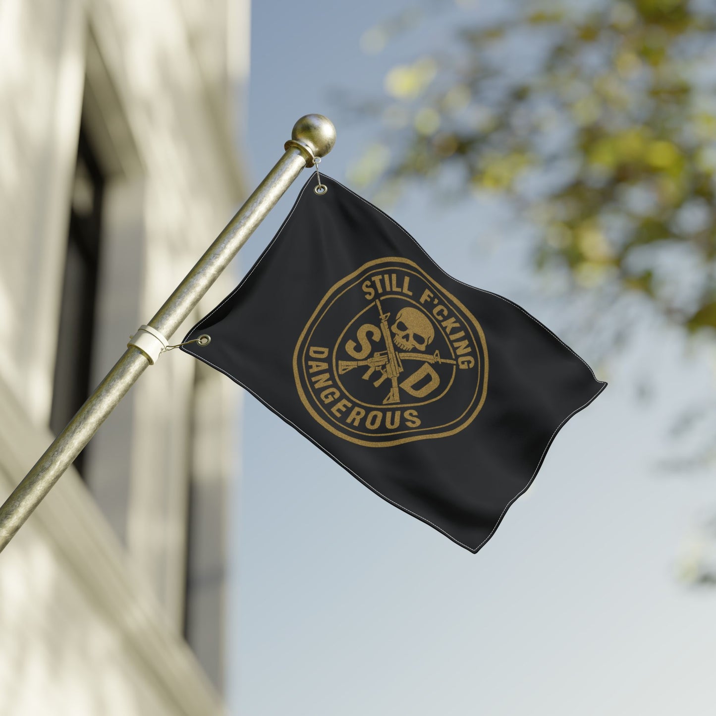 SFD Double Sided Flag - Fly the Flag. Own the Mission.