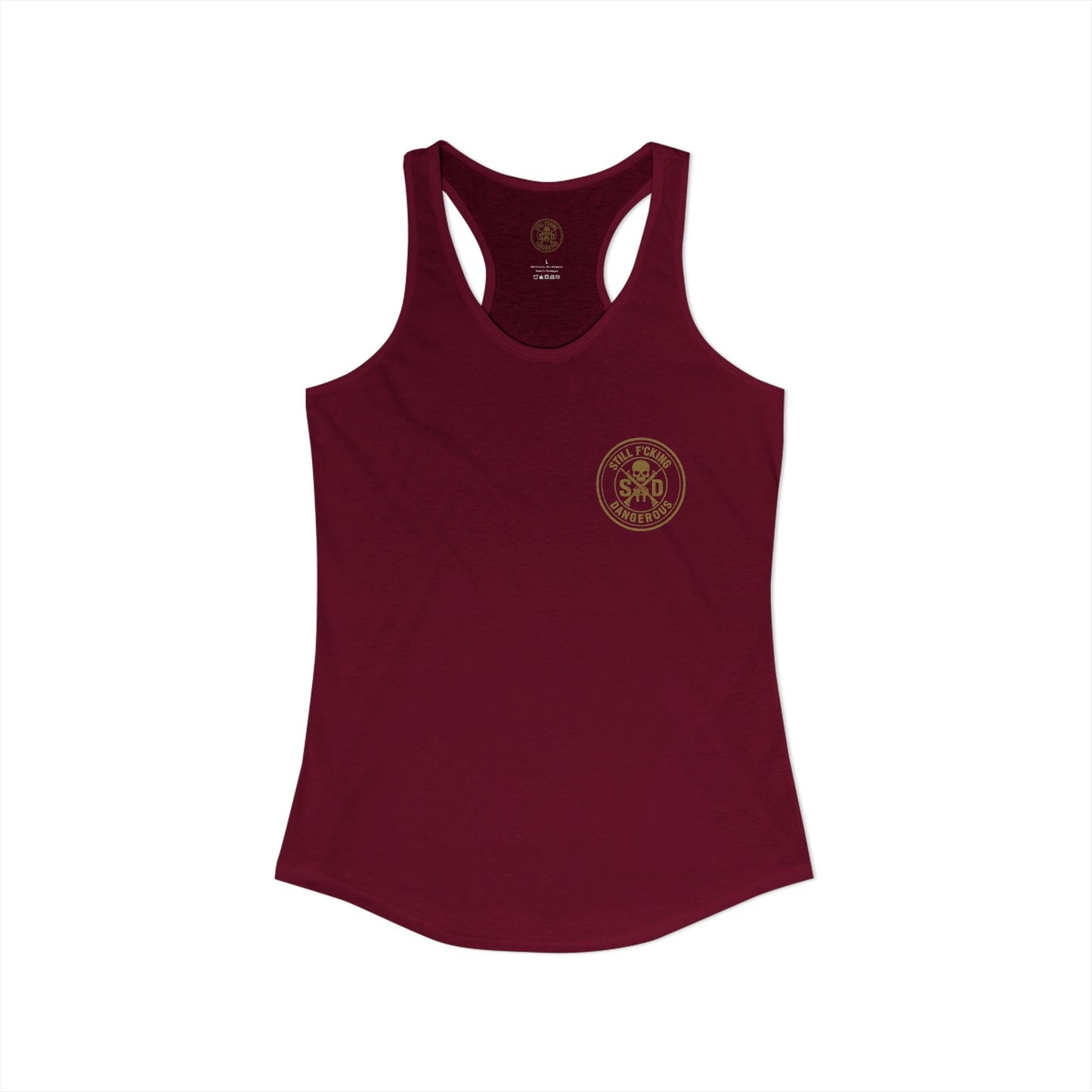 Women's Racerback Tank - Built to Move. Built to Fight.