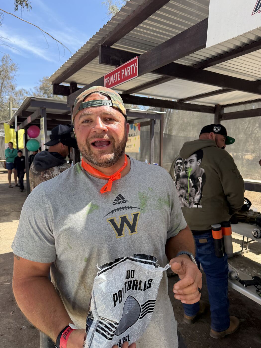 Fresh bag of .68 cal paintballs — ready for the next round