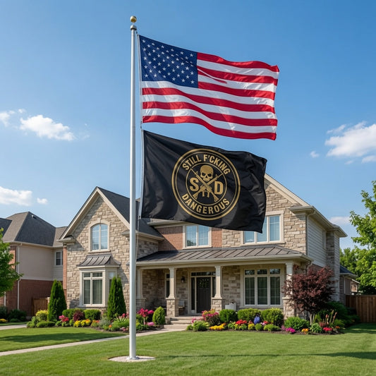 SFD Double Sided Flag - Fly the Flag. Own the Mission.