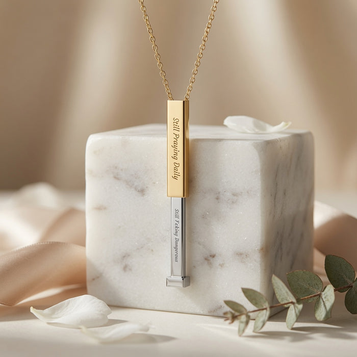 Still Praying Daily™ Hidden Message Sliding Necklace