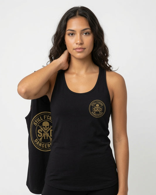 Women's Racerback Tank - Built to Move. Built to Fight.