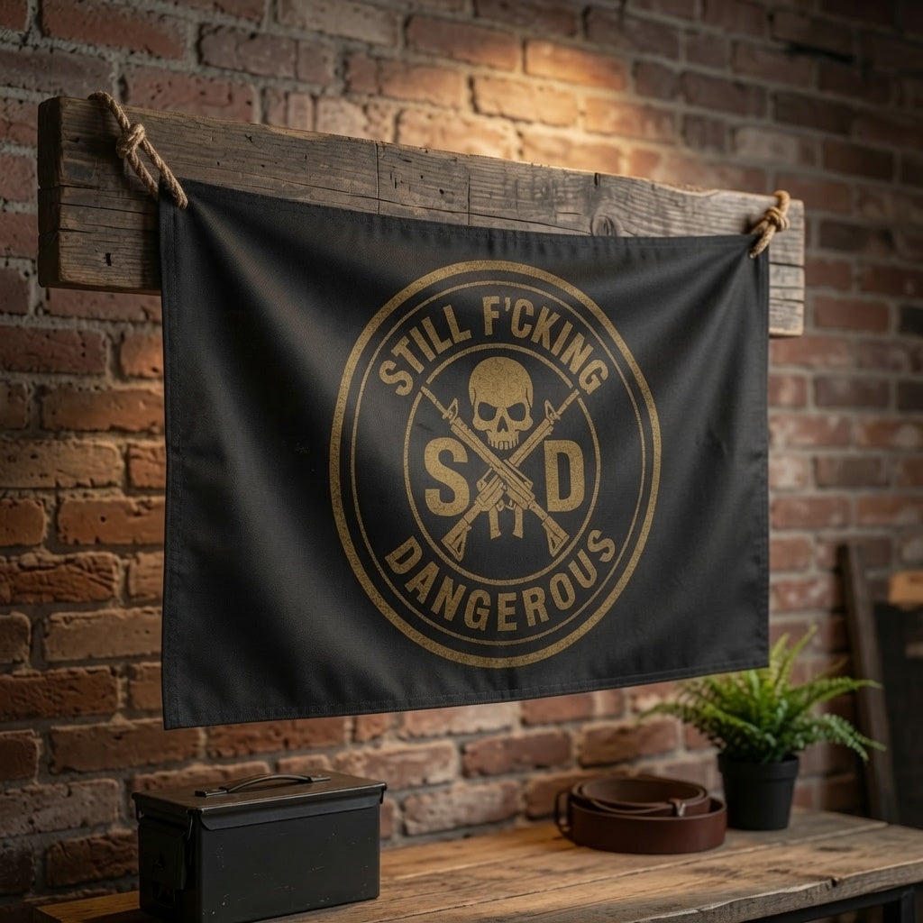 SFD Double Sided Flag - Fly the Flag. Own the Mission.