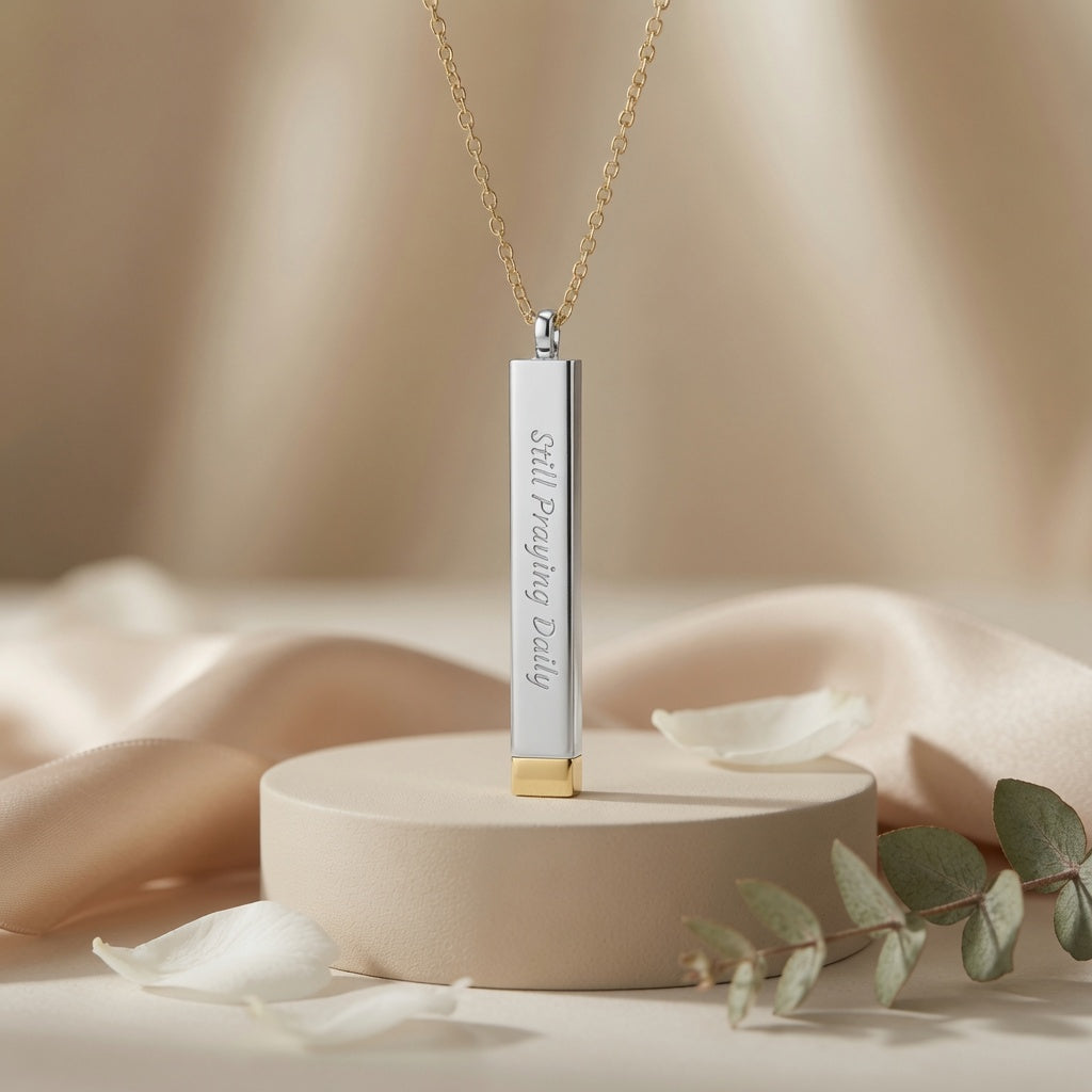 Still Praying Daily™ Hidden Message Sliding Necklace