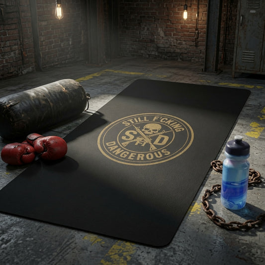 SFD Rubber Yoga Mat - Strength Isn't Always Loud