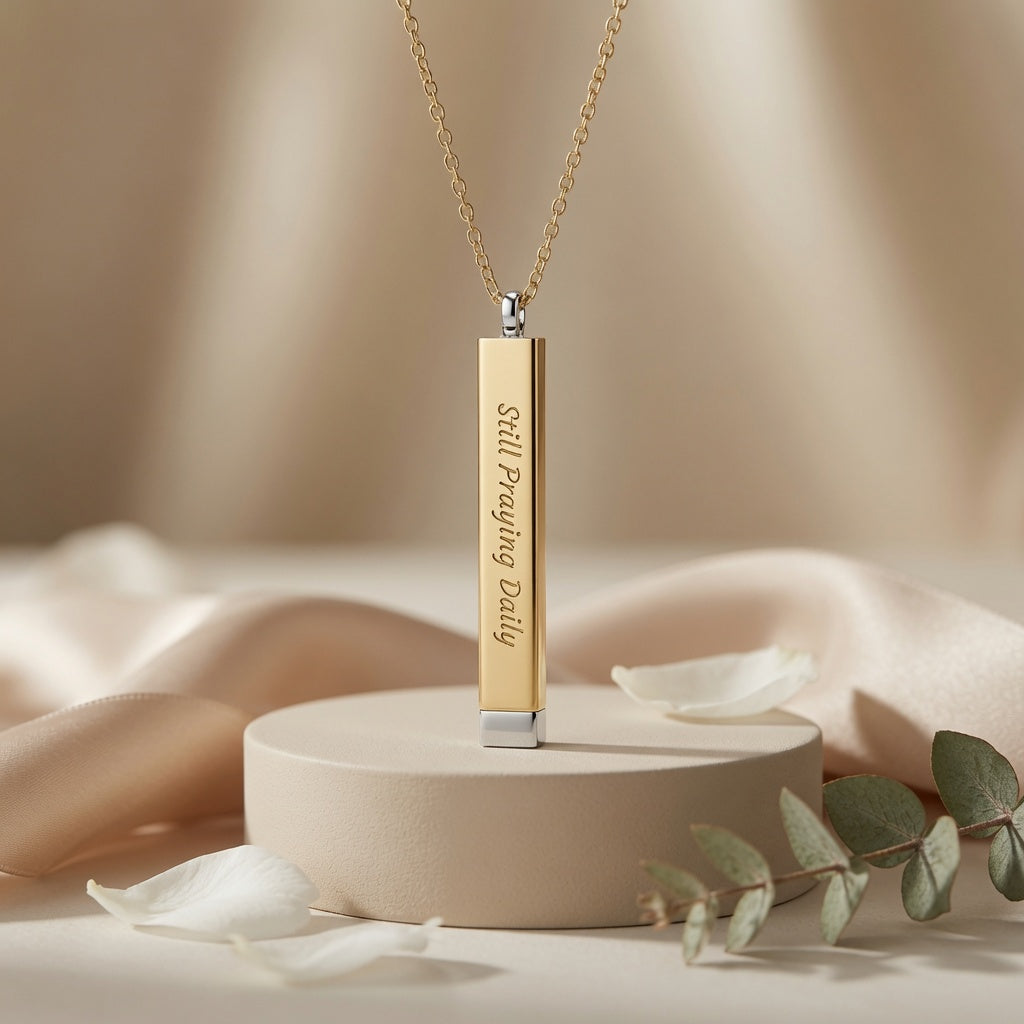Still Praying Daily™ Hidden Message Sliding Necklace
