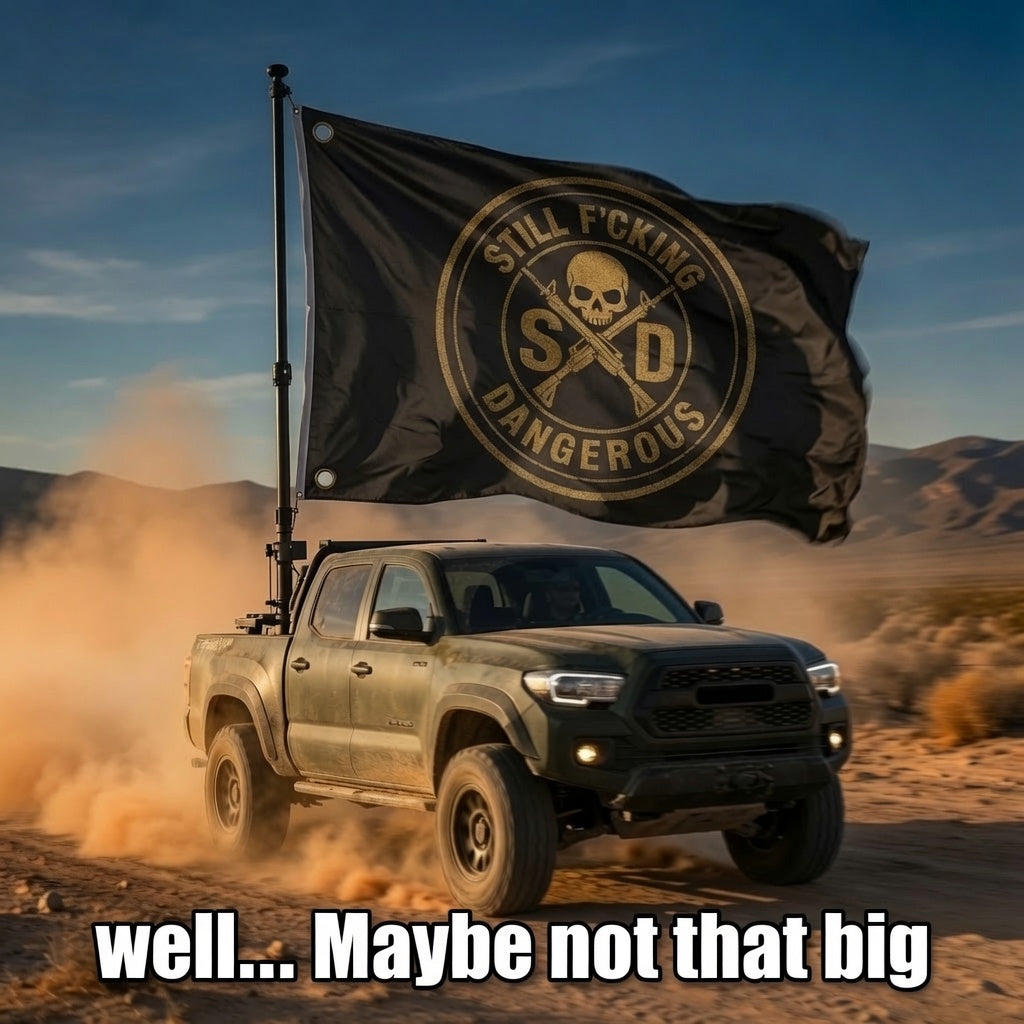 SFD Double Sided Flag - Fly the Flag. Own the Mission.